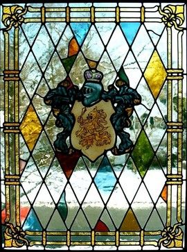 Tudor style leaded glass - Traditional - new york - by Somers ... Tudor Stained Glass Window, Tudor Windows, Painted Shield, Homes Design Ideas, English Tudor Homes, Fabulous Homes, Leaded Glass Windows, Tudor Style Homes, English Tudor