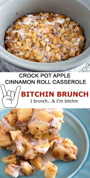 Crockpot Fall Breakfast, Crockpot Sweet Breakfast, Crock Pot Apple Cinnamon Roll Casserole, Cinnamon Roll Apple Casserole Crockpot, Crockpot Breakfast Ideas Overnight, Sweet Breakfast Ideas For A Crowd, Breakfast Crockpot Meals, Potluck Breakfast Ideas Crock Pots, Slow Cook Breakfast