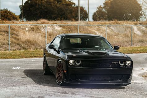 SRT Challenger with Nitto Tire Decals and Bronze ADV.1 Rims Hellcat Matte Black, Matte Black Dodge Challenger, Challenger Wallpaper, Black Dodge Challenger, Hellcat Black, Challenger Wheels, Dodge Challenger Custom, Dodge Challenger Black, 2014 Dodge Challenger