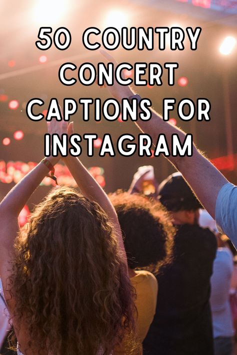 Every photo from a country concert tells its own story on Instagram, capturing the electrifying energy of the moment. But it's the caption that really sets the scene, bringing your memories to life. Here are a few ideas to spark your creativity and help you craft that standout country concert caption for your next Facebook post! Let's make those memories unforgettable. Country Concert Signs Ideas, Luke Bryan Concert Captions, Koe Wetzel Captions, Instagram Captions For Country Concerts, Country Festival Captions, Country Song Lyrics For Instagram, Cody Johnson Instagram Captions, Country Music Instagram Captions, Country Concert Quotes