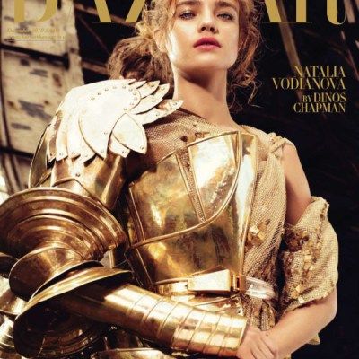 Harper's Bazaar UK December 2010 Cover | Natalia Vodianova by Michelangelo di Battista Spirit Fanfic, Yennefer Of Vengerberg, Natalia Vodianova, Joan Of Arc, Princess Of Power, Fantasy Aesthetic, Harper's Bazaar, Greek Gods, Dragon Age