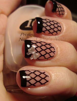 net Fishnet Nails, Chloe Nails, Ring Finger Nails, Get Nails, I Love Nails, Fabulous Nails, Fancy Nails, Creative Nails, Manicure E Pedicure