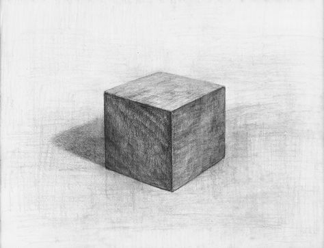 Cube Drawing Cube Drawing Perspective, Cube Drawing Sketch, Cube Reference, Cube Sketch, Cube Architecture, Cubes Architecture, Pencils Drawings, Still Life Sketch, Square Drawing