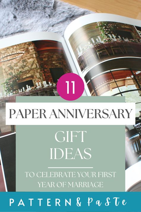 Celebrating your first year of marriage soon? Check out this post from Pattern and Paste to get 11 paper anniversary gift ideas including paper anniversary gift for him that your spouse will love. #paperanniversarygift 1st Wedding Anniversary Gift For Him Paper, Creative Paper Anniversary Gifts For Him, First Year Of Marriage Gift, 1 Year Wedding Anniversary Gift Ideas, First Year Anniversary Gift Ideas, First Wedding Anniversary Gift Ideas, Paper Anniversary Gift Ideas, 1st Wedding Anniversary Gift For Him, Paper Anniversary Gift For Him