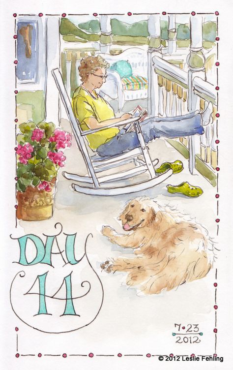 Everyday Artist: 75 Day Sketch Challenge: Day 44 White Wicker Furniture, Sketchbook Challenge, Childrens Rocking Chairs, Goofy Dog, Wooden Rocking Chairs, Sketch Journal, Baby Room Inspiration, Watercolor Journal, How To Make Drawing