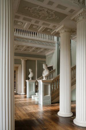 The Staircase Hall at The Vyne, Hampshire. The Staircase Hall was created between 1769 and 1771 by John Chute Taylor Swift Light Academia, Trust Images, Classical Interior, Taylor Lyrics, Neoclassical Architecture, Swift Lyrics, Interior Design Advice, The Staircase, Pinterest Management