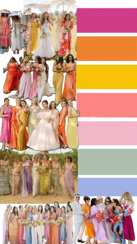 Wedding Theme Color Schemes, Croatia Wedding, Western Themed Wedding, Marriage Day, Wedding Motifs, Wedding Lookbook, Summer Bridesmaid Dresses, Dress Code Wedding, Dream Party