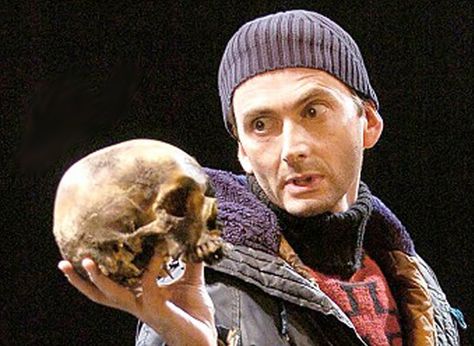 David Tennant as Hamlet with Yorick's skull Holding Skull Reference, Holding Skull, Holding A Skull, College Project, Skull Reference, Real Skull, English Projects, Haunted Dollhouse, A Skull