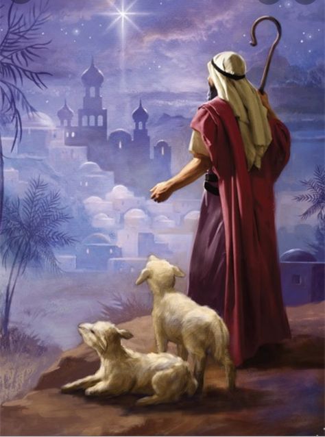 Nativity Pictures, Shepherd With Sheep, City Of David, Luke 2 11, Nativity Silhouette, Christmas Photo Album, Pretty Paintings, Christ Centered Christmas, Merry Christmas Pictures