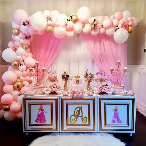 25 Disney First Birthday Party Themes That Are So Good, Walt Himself Would Be Proud Disney First Birthday, Disney Princess Theme Party, Disneyland Birthday, Disney Princess Birthday Party, Princess Theme Birthday Party, Twin First Birthday, Cinderella Birthday, 40th Birthday Decorations, Disney Princess Birthday