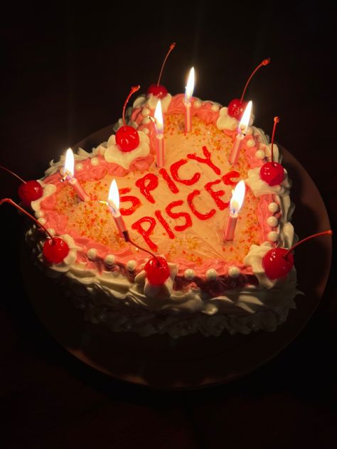 Spicy Pisces Cake, Chaotic Cakes, Pisces Birthday Cake, Pisces Cake, Pisces Season, Birthday Cake For Husband, Pisces Birthday, 2024 Board, Cake For Husband