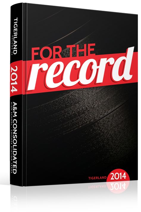 Yearbook Cover - Unused - "For The Record" Theme - Retro, Music, Vinyl, Album Yearbook Mods, Yearbook Covers Themes, Yearbook Covers Design, Yearbook Class, Yearbook Cover, Yearbook Spreads, Throwback Songs, Yearbook Layouts, Yearbook Pages