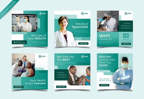 Healthcare Instagram Posts, Medical Design Graphics, Medical Instagram Post, Medical Instagram, Healthcare Social Media, Instagram Design Layout, Medical Business, Banner Design Inspiration, Instagram Template Design