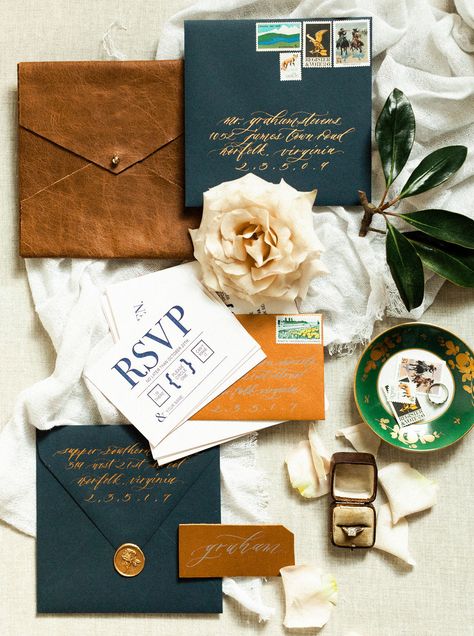 Leather Wedding Invitations, Bachelor Party Invitations, Country Wedding Invitations, Leather Wedding, Vintage Postage Stamps, Beach Wedding Invitations, Wedding Tattoos, Invitation Inspiration, Wedding Invitation Wording