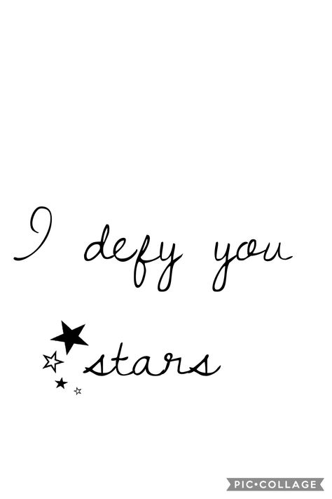 I defy you stars Evangeline And Ray Star Tattoo, I Defy You Stars Tattoo, I Defy You Stars, Falling Stars Tattoo, Evangeline Star Tattoo, Stargirl Tattoo Design, Romeo And Juliet Tattoo Ideas, Romeo And Juliet Tattoo, Juliet Tattoo