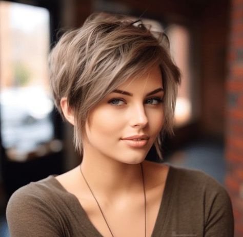 Longer Pixie Haircut, Long Pixie Hairstyles, Side Fringe, Pixie Haircut For Thick Hair, Messy Short Hair, Short Layered, Short Hairstyles For Thick Hair, Edgy Short Hair, Choppy Hair