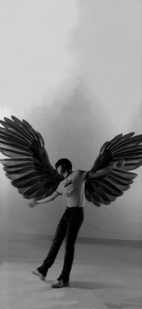 Me Myself And Jimin, Jimin Black, Dark Grey Wallpaper, Wings Wallpaper, Bts Black And White, Back Wallpaper, Love Park, Jimin Fanart, Bts Wallpaper Lyrics