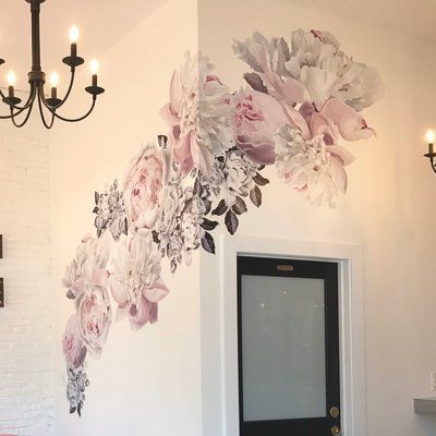 Decals For Walls, Arrow Wall Decal, Gorgeous Wallpaper, Floral Wall Decals, Vinyl Wall Quotes, Flower Wall Decals, Flowers Wall, Peony Flower, Simple Shapes