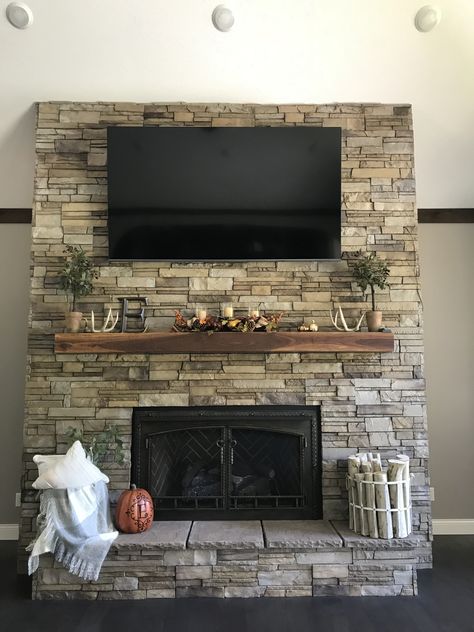 Black Walnut Mantle, Walnut Mantle, Rustic Glam Home, Floating Mantle, Rustic Glam, Home Fireplace, Rustic Living, Rustic Living Room, Black Walnuts