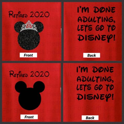 Im Going To Disney, Maternity Tutu, Retirement Party Themes, Retirement Party Favors, Retirement Shirt, Disney Birthday Shirt, Going To Disney, Disney Bride, Black Overlay