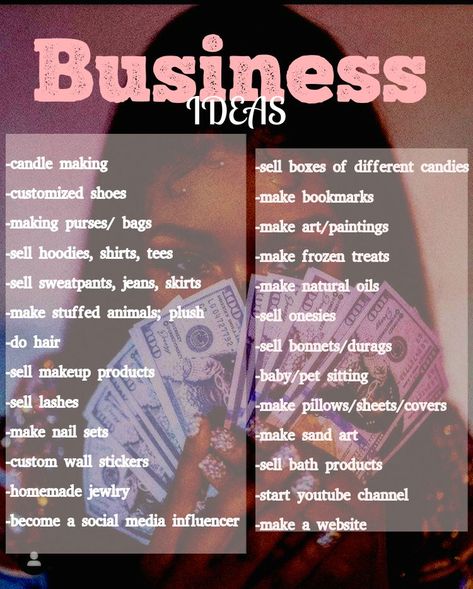 Type Of Business Ideas, Ideas To Start A Business, Different Types Of Business Ideas, Self Owned Business Ideas, Beginner Business Ideas, Cute Bussines Idea, Different Business Ideas, Best Side Business Ideas, Business Services Ideas