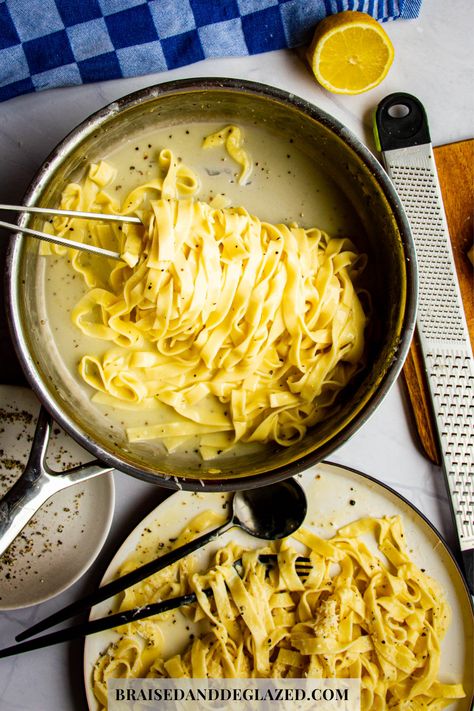 Tagliatelle is easy to make at home and delicious when prepared with the iconic Cacio e Pepe sauce. Freeze any leftover tagliatelle for later! #pasta #easyrecipes #comfortfood #cacioepepe #cheesesauce #tagliatelle Tagliatelle Recipe, Smoked Mac And Cheese, Tagliatelle Pasta, Butternut Squash Pasta, Pasta Roller, Squash Pasta, Pasta Pot, Making Pasta, Toasted Pumpkin Seeds