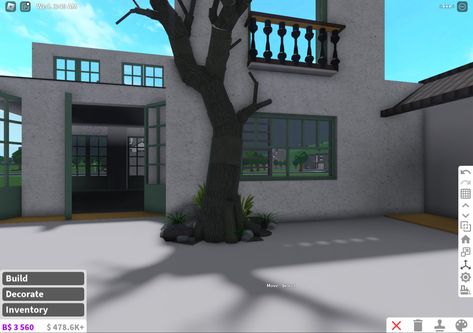 Custom Pillars Bloxburg, Bloxburg Stairs, House Layout Design, Cottage House Exterior, Bloxburg Building, Blox Burg, 18th Century House, Blocksburg Room Ideas￼, Bloxburg Builds