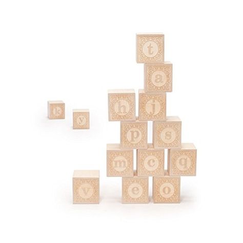 Uncle Goose Lowercase Alphablank Blocks - Made in USA >>> Want to know more, visit Sharpie Colors, Abc Blocks, Tabula Rasa, Lowercase Alphabet, Alphabet Blocks, Elegant Hair, Baby Shower Activities, Star Diy, Baby Blocks