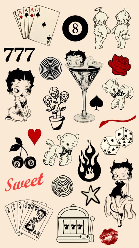 #bettyboop #tattoo #parlor Tattoo Parlor, Betty Boop, Tattoo Ideas, Tattoo Designs, Tattoos, White