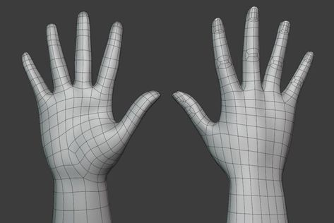 ArtStation - hand topology practice, Jessica Sheng 3d Hand Reference, Hand Retopology, Hand Topology, Chibi Hands, Maya Modeling, Zbrush Models, 3d Karakter, Polygon Modeling, Anime Hands