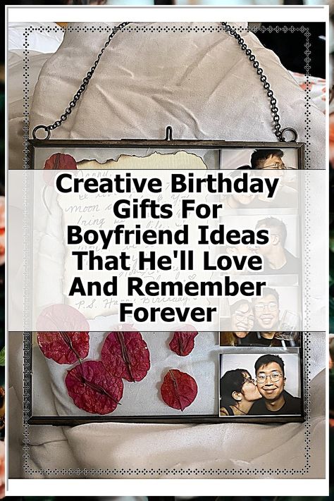 Discover the ultimate guide to creative birthday gifts for boyfriend ideas that he'll cherish forever. From personalized keepsakes to unique experiences, this collection is designed to impress and make his special day unforgettable. Whether he's into tech gadgets, outdoor adventures, or heartfelt surprises, you'll find the perfect gift that reflects his personality and shows how much you care. Make this birthday one he’ll always remember! Birthday Gifts For Boyfriend Ideas, Creative Birthday Gifts For Boyfriend, Gifts For Boyfriend Ideas, Surprises For Your Boyfriend, Best Birthday Surprises, Boyfriend Ideas, Creative Birthday Gifts, Creative Birthday, Gifts For Boyfriend