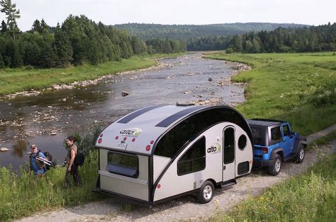 5 cool camper trailers you can order right now - Curbedclockmenumore-arrow : Not your grandma’s camper trailers Ultra Light Travel Trailers, Light Travel Trailers, Best Travel Trailers, Lightweight Trailers, Small Camper Trailers, Lightweight Travel Trailers, Camper Trailer For Sale, Small Travel Trailers, Tiny Trailers