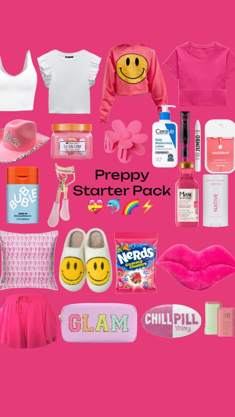 Preppy Started Pack For NEW Preppy’s!!💝⚡️#vibes #preppy #outfitinspo #beauty #foryou #fyp #preppylifestyle #preppyasthetic #viral #preppypack Preppy Starter Pack, New Preppy, Chill Pill, Moisturizing Lotions, Daily Moisturizer, Starter Pack, Lotion, Moisturizer, Gifts