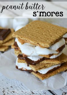 If you thought s'mores couldn't get any better, add a bit of peanut butter to make a delicious Peanut Butter and S'more sandwich - make it in less than 10 minutes using your oven for a sweet after dinner treat! #LetsMakeSmores #ad Peanut Butter Smores, Yummy Donuts, Summer Sweets, Summer Eats, Summertime Recipes, Homemade Candy, Sweet Cravings, Delicious Donuts, Peanut Butter Recipes