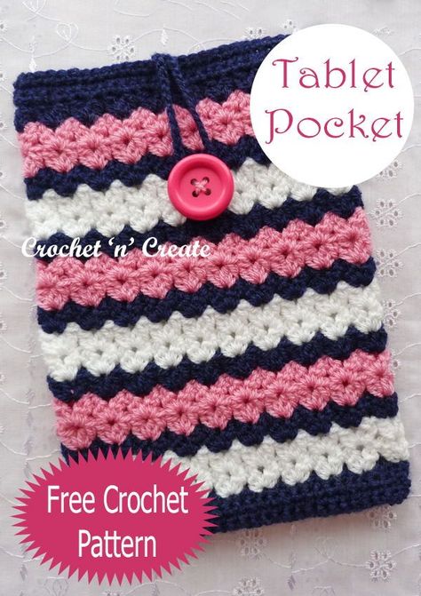 Crochet Tablet Sleeve Free Pattern, Crochet Book Pouch Free Pattern, Crochet Ipad Sleeve Free Pattern, Crochet Tablet Cover Free Pattern, Crochet Ipad Cover, Crochet Case Pattern, Crochet Tablet Cover, Crochet Ipad Case, Crochet Gift Ideas