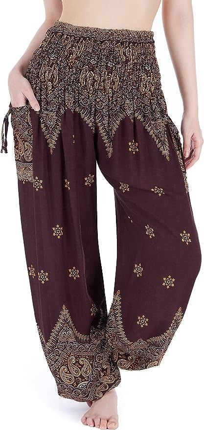 Bohemian Yoga Pants, Yoga Pants With Pockets, Hippie Clothes, Harem Pants Women, Hippie Pants, Woman's Fashion, Women Yoga, Pants With Pockets, Summer Clothing