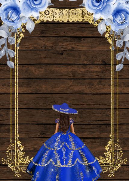 Invitación Wood Charro - Rosas de la marina Princesa Mis Quin | Zazzle.com Invitation Background, Flower Background, Flower Background Wallpaper, Flower Backgrounds, Quince, Quinceanera, Cali, Invitation Template, Flowers