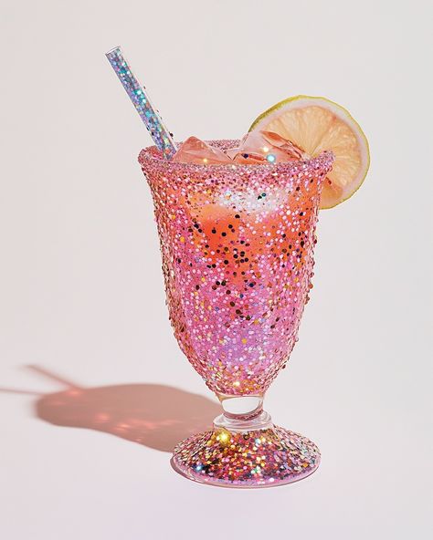 Swapping out real cocktails for ai cocktails on a Saturday night? Very demure, very mindful 🤓🍸 #cocktailart #prettycocktails #glitter #sparkles #pinkcore #demure #verydemure #verymindful Aesthetic Drink Pictures, Pink Sparkly Cocktail, Glitter Drinks Aesthetic, Pink Glitter Drink, Sparkling Water Aesthetic Drink, Pink Drink Asethic, Pretty Cocktails, Cocktail Art, Sparkle