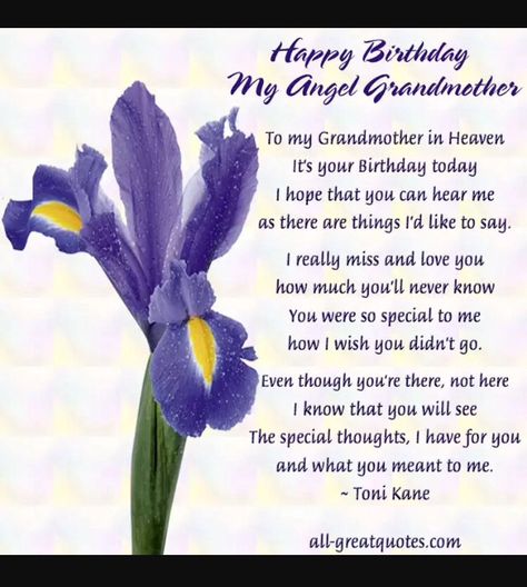 Happy Birthday to my Grandma in Heaven. 01-21-1939. ❤️ Happy Birthday Grandma Quotes, Grandma Birthday Quotes, Birthday In Heaven Quotes, Birthday Wishes In Heaven, Happy Birthday Angel, Happy Heavenly Birthday, Happy Birthday In Heaven, Happy Birthday Grandma, Grandmother Quotes