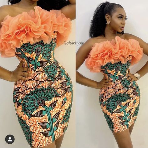 Ankara Corset Dress Styles, Print Dress Designs, Ankara Dress Designs, Ankara Short Gown Styles, African Lace Styles, African Fabric Dress, Dresses African, African Print Dress Ankara, African Styles