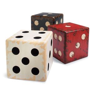 Take A Chance! Giant Antique Dice Tables Game Room Mancave Poker Home Decor Trends Retro Style Masculine Dice Table, Game Room Family, Poker Room, Wooden Dice, Milk Crates, Grandin Road, Retro Gifts, Gaming Decor, Unique Tables