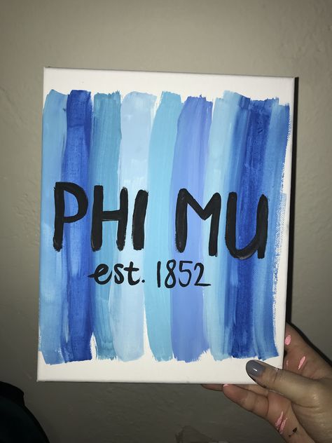 Phi Mu Canvas Ideas, Axo Canvas, Phi Mu Canvas, Sorority Canvas Paintings, Sorority Canvases, Big Little Canvas, Big Lil, Sorority Canvas, Big Little Reveal