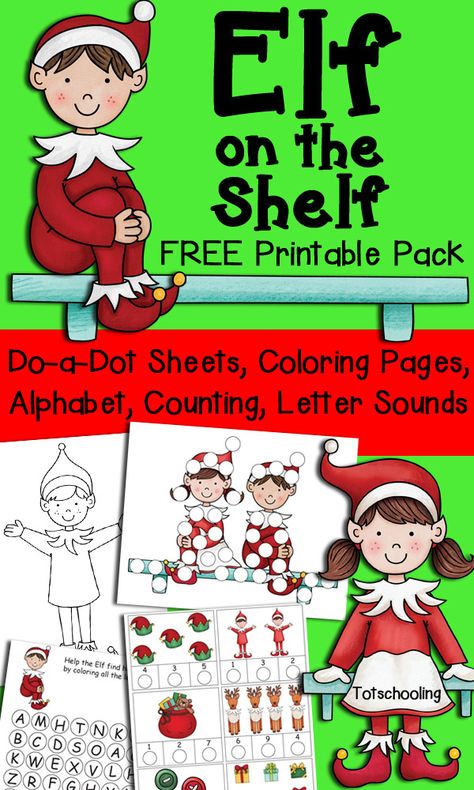 Elf On The Shelf Preschool Activities, Elf Day Activities Preschool, Elf Lesson Plans Preschool, Preschool Elf Activities, Elf On The Shelf Kindergarten, Elf Activities For Preschoolers, Elf On The Shelf Worksheets, Preschool Elves, Elf On The Shelf Printables