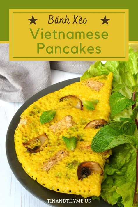 Crispy Pancake Recipe, Griddle Scones, Vietnamese Pancakes, Vegan Entree Recipes, Crispy Pancakes, Vietnamese Rice, Plant Based Recipes Breakfast, Banh Xeo, No Going Back