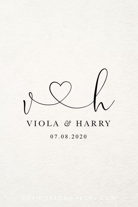 Wedding logo monogram, Wedding logo design, Couples initials logo, Premade logo design, Heart logo, Font with heart, Calligraphy logo Marriage Logo Design, Wedding Logo Design Elegant Classy, Wedding Initials Logo Letters, Wedding Logo Design Elegant, Wedding Initials Logo Design, Wed Invitation, Heart Calligraphy, Wedding Cricut, Wedding Initials Logo