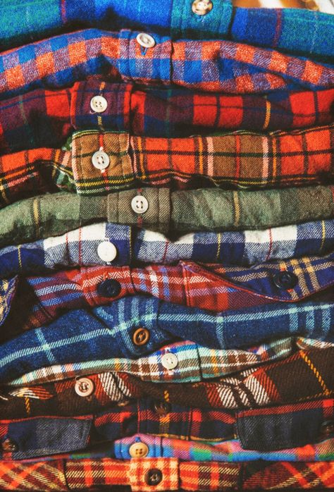 “F” is for Fall Flannels Boyfriend Girlfriend Shirts, Neo Grunge, Tokyo Street Fashion, Fall Flannel, Cheer Shirts, Plaid Shirts, Hipster Mens Fashion, Flannel Shirts, Tie Dye Shirts