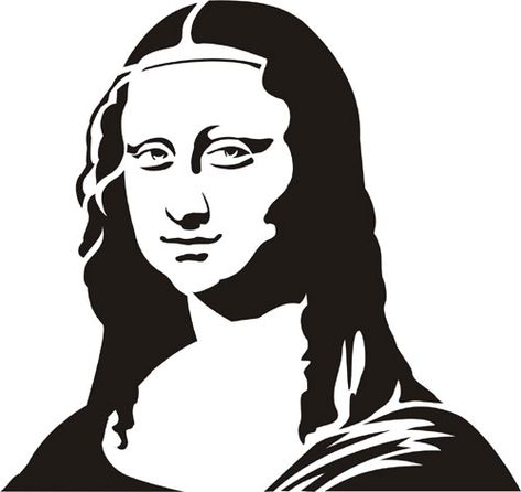 Mona Lisa Stencil Celebrity Paintings, Trash Polka Art, Mona Friends, Feet Drawing, Graffiti Artists, The Mona Lisa, Outline Images, Stencil Design, Body Figure