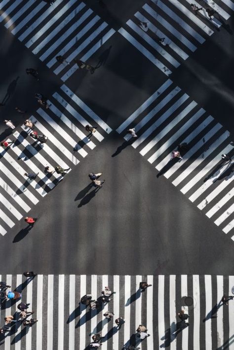 Pedestrian Crossing, Street Pictures, Japan Image, Japan Picture, Street Image, Scenic Travel, People Walking, Candid Photography, Drone Photography