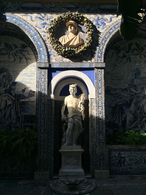 Greek Plays, Greek Aesthetic, Sculpture Fountain, Mediterranean Aesthetic, Tøp Aesthetic, Handmade Tiles, Historical Architecture, Gothic Art, Beautiful Architecture