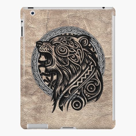 Celtic Bear Tattoo, Pagan Designs, Berserker Tattoo, Grizzly Bear Tattoos, Traditional Viking Tattoos, Celtic Bear, Celtic Dragon Tattoos, Viking Bear, Viking Tattoo Sleeve